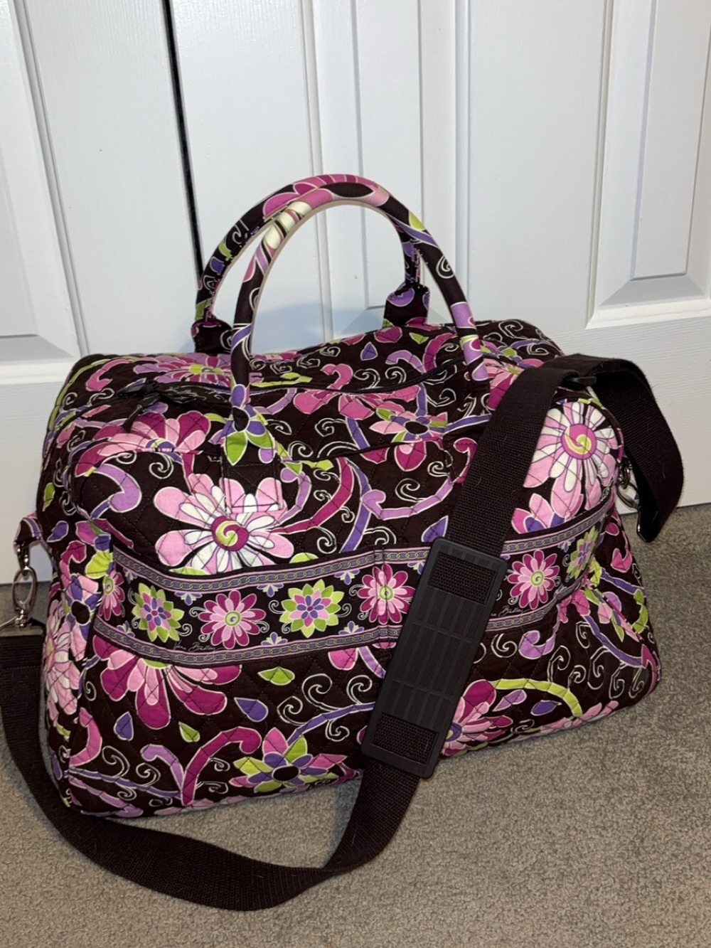 Vera Bradley Weekender Bag in Purple Punch